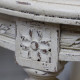 Chaise Raquette style Louis XVI patinée Blanc Antique effet Vieilli